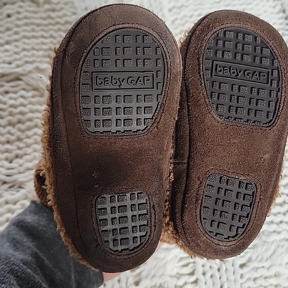 Gap‎ Baby Gap Vintage Teddy Bear Toddler Size 6 Slippers Boy Or Girl